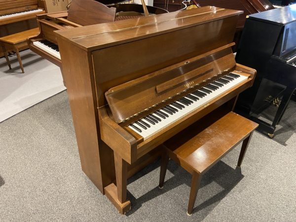 Yamaha U1 AW upright piano USED - left side view