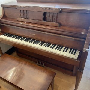 Charles R. Walter Cherry Console Upright Piano