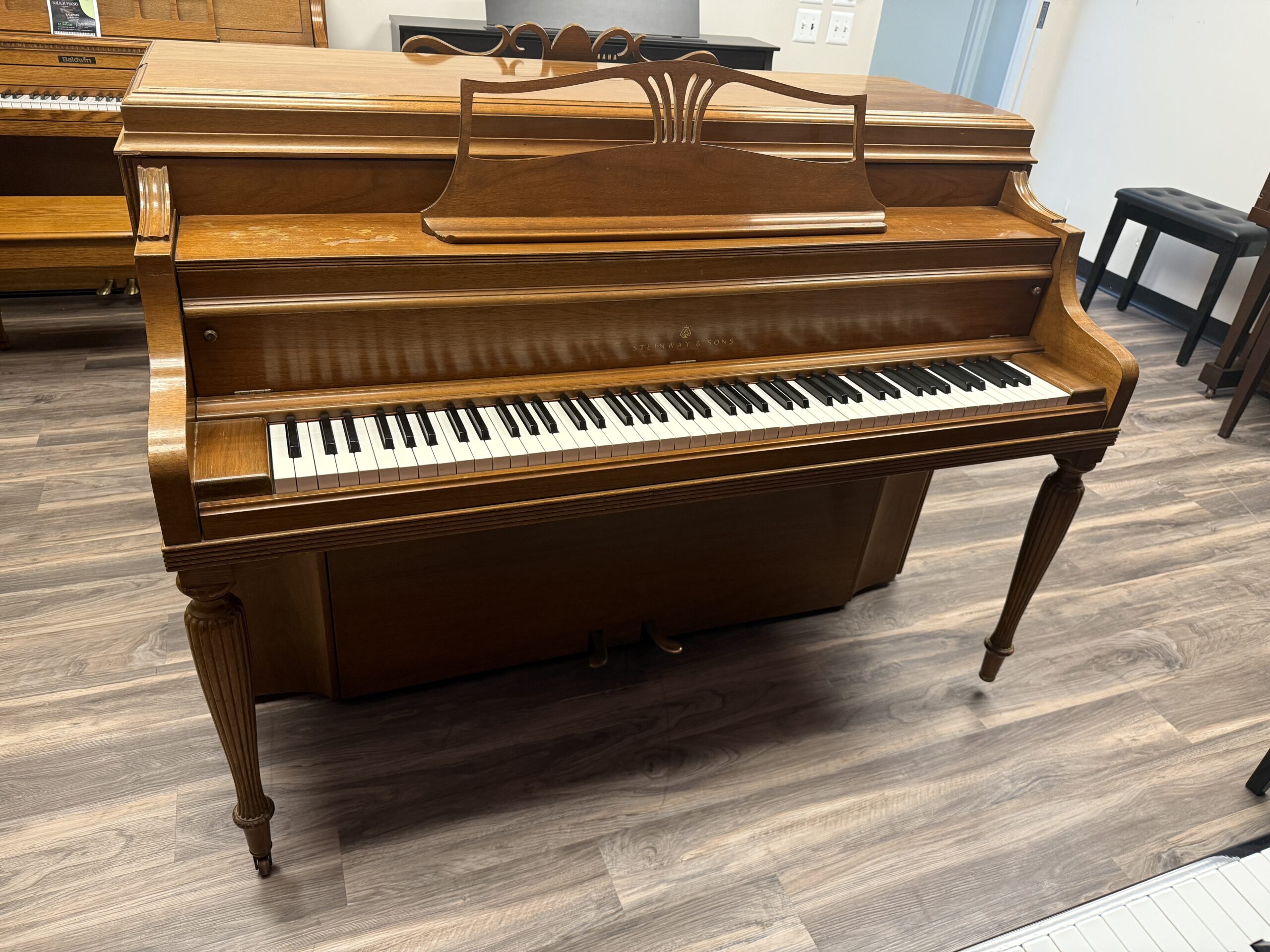 1970 Walnut Steinway & Sons Model F | Used Pianos in Detroit