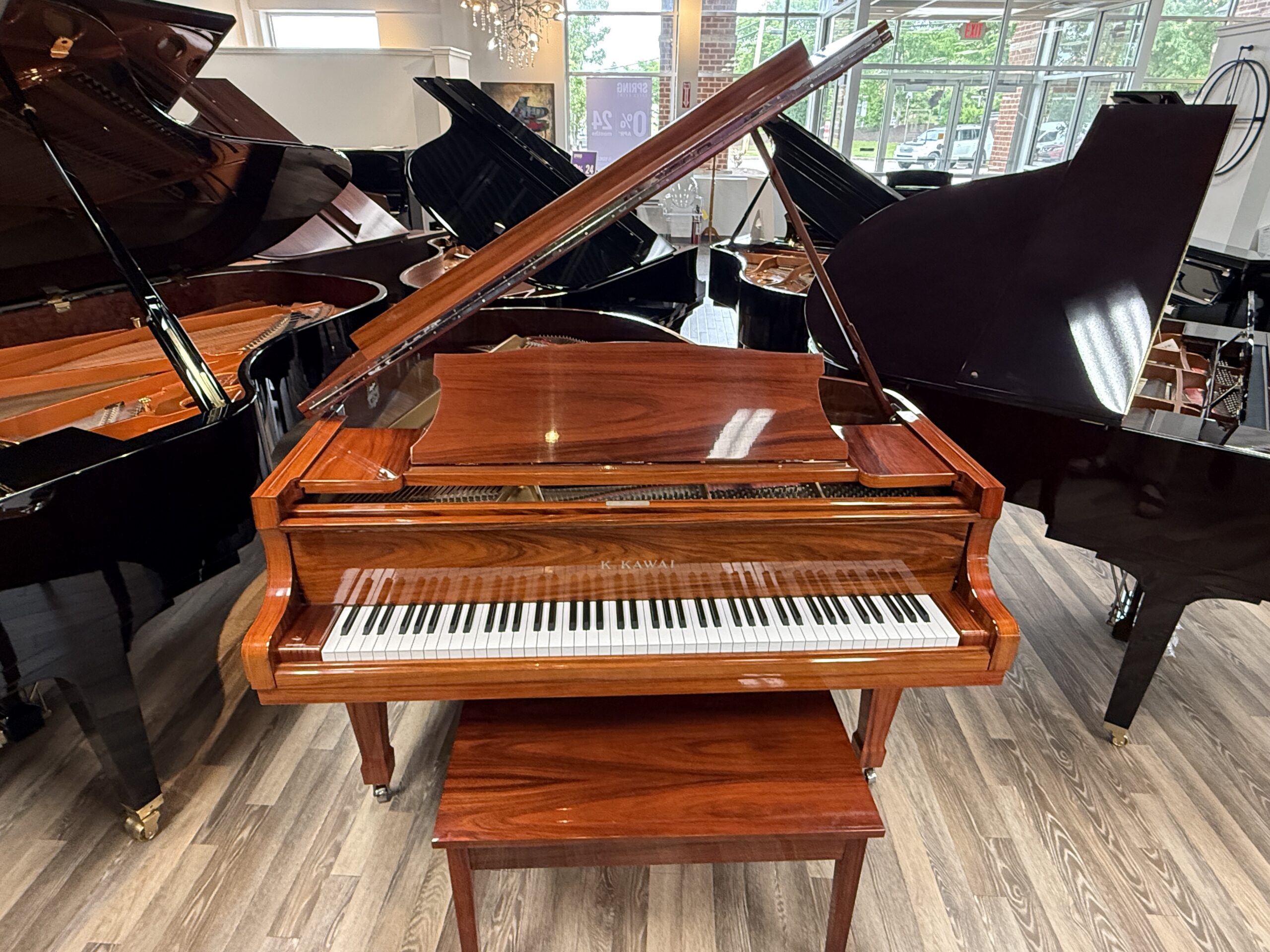 Kawai KG2A Grand Mahogany 1995 - Front Kawai KG2A Grand Mahogany 1995 - Front